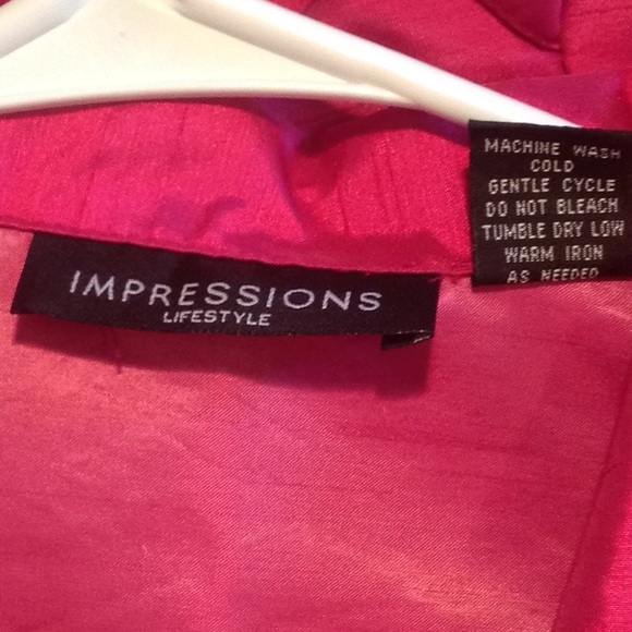 IMPRESSIONS women's button down sz XL pink - Picture 3 of 6